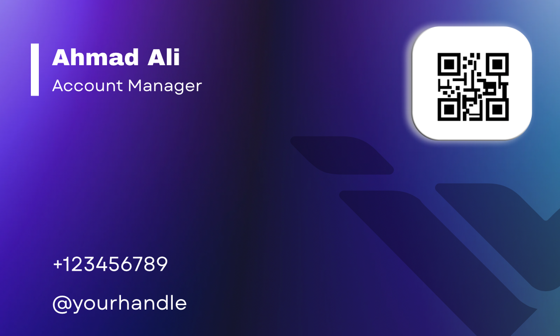 Business card sample